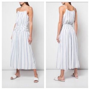 FRAME Striped Maxi Dress